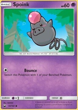Carta pokemon Spoink (CES 59)-Celestial Storm-C - lingua ITA-condizione NM