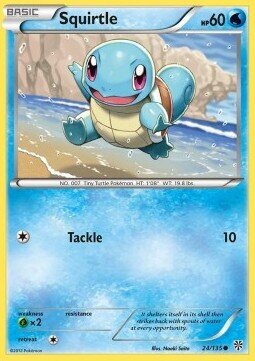 Carta pokemon Squirtle (PLS 24)-Uragano Plasma-C - lingua ITA-condizione EX