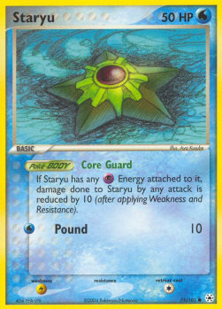Carta pokemon Staryu (HL 75)-EX Leggende Nascoste-C - lingua ITA-condizione EX