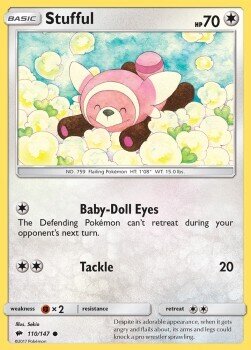 Carta pokemon Stufful (BUS 110)-Ombre Infuocate-C - lingua ITA-condizione NM
