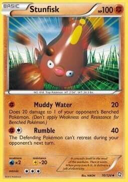 Carta pokemon Stunfisk (DRX 70)-Stirpe dei Draghi-U - lingua ITA-condizione EX