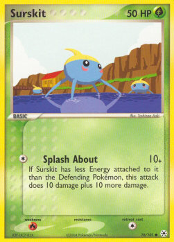 Carta pokemon Surskit (HL 76)-EX Leggende Nascoste-C - lingua ITA-condizione EX