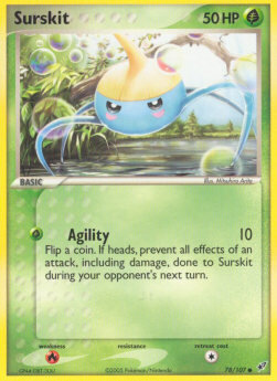 Carta pokemon Surskit (DX 78)-EX Deoxys-C - lingua ITA-condizione EX