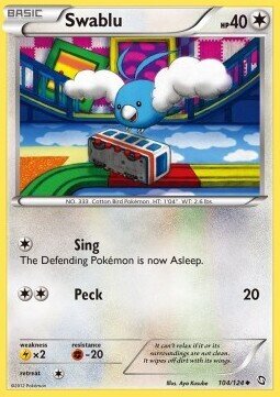 Carta pokemon Swablu (DRX 104)-Stirpe dei Draghi-U - lingua ITA-condizione EX