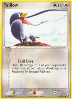 Carta pokemon Taillow (DS 86)-EX Specie Delta-C - lingua ITA-condizione EX