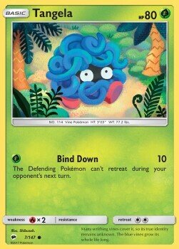 Carta pokemon Tangela (BUS 7)-Ombre Infuocate-C - lingua ITA-condizione NM