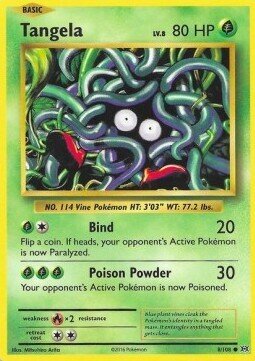 Carta pokemon Tangela (EVO 8)-Evoluzioni-C - lingua ITA-condizione EX