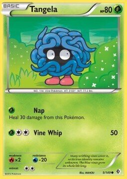 Carta pokemon Tangela (BCR 5)-Confini Varcati-C - lingua ITA-condizione EX