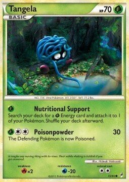 Carta pokemon Tangela (CL 72)-Richiamo delle Leggende-C - lingua ITA-condizione EX