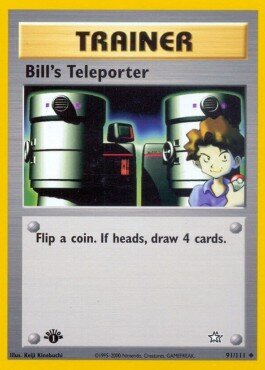 Carta pokemon Teletrasporto di Bill (NG 91)-Neo Genesis-U - lingua EN-condizione EX
