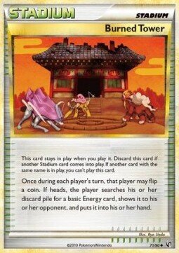 Carta pokemon Torre Bruciata (UD 71)-Senza Paura-U - lingua ITA-condizione EX