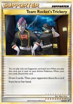 Carta pokemon Tranello dei Team Rocket-Senza Paura-U - lingua ITA-condizione EX