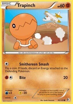 Carta pokemon Trapinch (BCR 83)-Confini Varcati-C - lingua ITA-condizione EX