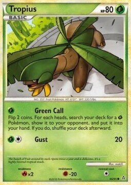 Carta pokemon Tropius (UL 66)-Forze Scatenate-C - lingua ITA-condizione PO