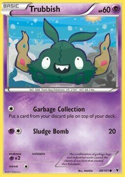 Carta pokemon Trubbish (NVI 48)-Vittorie Regali-C - lingua ITA-condizione EX