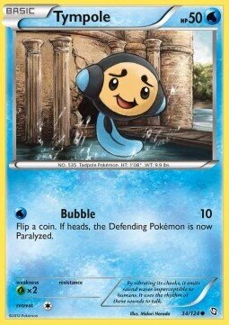Carta pokemon Tympole (DRX 34)-Stirpe dei Draghi-C - lingua ITA-condizione EX