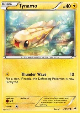 Carta pokemon Tynamo (NVI 38)-Vittorie Regali-C - lingua ITA-condizione EX