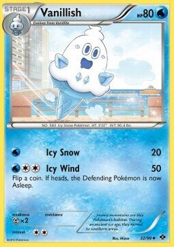 Carta pokemon Vanillish (NXD 32)-Destini Futuri-U - lingua ITA-condizione EX