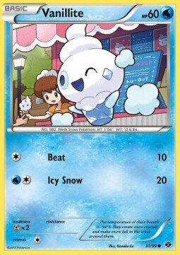Carta pokemon Vanillite (NXD 31)-Destini Futuri-C - lingua ITA-condizione EX
