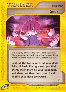 Carta pokemon Veggente (AQ 133)-Aquapolis-U - lingua EN-condizione EX