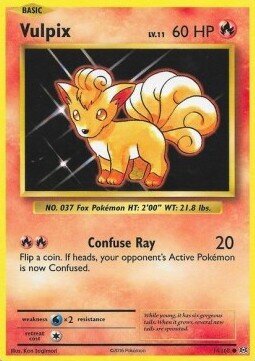 Carta pokemon Vulpix (EVO 14)-Evoluzioni-C - lingua ITA-condizione NM