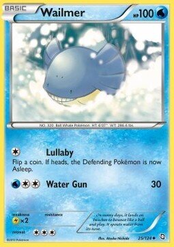 Carta pokemon Wailmer (DRX 25)-Stirpe dei Draghi-U - lingua ITA-condizione EX