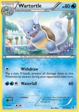 Carta pokemon Wartortle (BCR 30)-Confini Varcati-U - lingua ITA-condizione EX