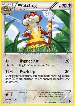 Carta pokemon Watchog (BCR 119)-Confini Varcati-U - lingua ITA-condizione EX