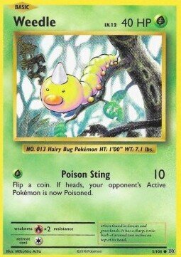 Carta pokemon Weedle (EVO 5)-Evoluzioni-C - lingua ITA-condizione NM