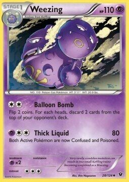 Carta pokemon Weezing (FCO 28)-Fates Collide-U - lingua ITA-condizione NM