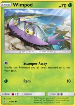 Carta pokemon Wimpod (GRI 8)-Guardiani Nascenti-C - lingua ITA-condizione NM