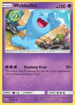 Carta pokemon Wobbuffet (BUS 49)-Ombre Infuocate-U - lingua ITA-condizione NM