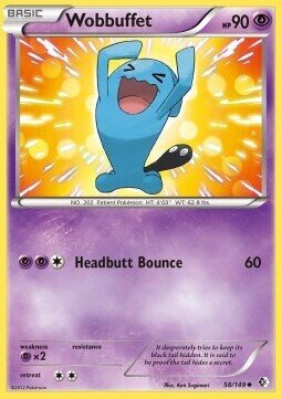 Carta pokemon Wobbuffet (BCR 58)-Confini Varcati-U - lingua ITA-condizione EX