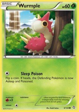 Carta pokemon Wurmple (DRX 6)-Stirpe dei Draghi-C - lingua ITA-condizione EX
