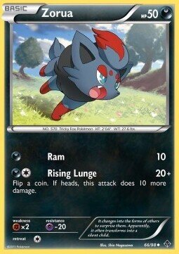 Carta pokemon Zorua (EPO 66)-Nuove Forze-C - lingua ITA-condizione EX