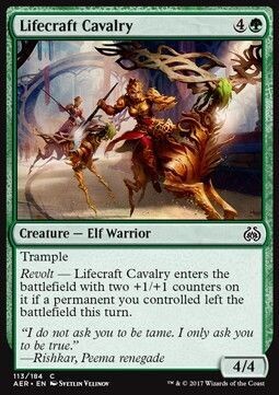 Carta MTG-Cavalleria Forgiavita-Aether Revolt-ITA-NM-C