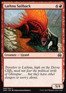 Carta MTG-Dorsocrestato di Lathnu-Aether Revolt-ITA-NM-C