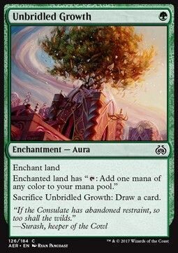 Carta MTG-Crescita Sfrenata-Aether Revolt-ITA-NM-C