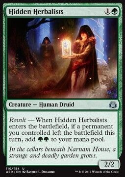 Carta MTG-Erboristi Nascosti-Aether Revolt-ITA-NM-U