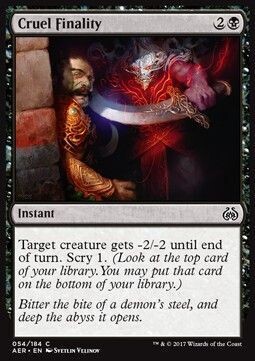 Carta MTG-Fine Crudele-Aether Revolt-ITA-NM-C