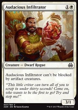 Carta MTG-Infiltrato Audace-Aether Revolt-ITA-NM-C-