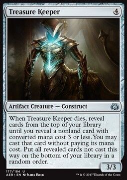 Carta MTG-Guardiano del Tesoro-Aether Revolt-ITA-NM-U-