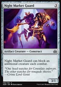 Carta MTG-Guardia del Mercato Notturno-Aether Revolt-ITA-NM-C-