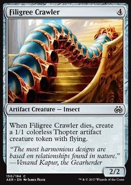 Carta MTG-Miriapode di Filigrana-Aether Revolt-ITA-NM-C-