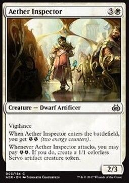 Carta MTG-Ispettore dell'Etere-Aether Revolt-ITA-NM-C-