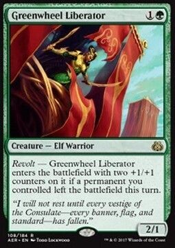 Carta MTG-Liberatrice di Verderuota-Aether Revolt-ITA-NM-R-