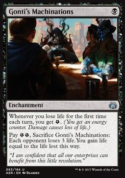 Carta MTG-Macchinazioni di Gonti-Aether Revolt-ITA-NM-U-