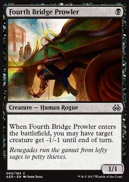 Carta MTG-Predatrice del Quarto Ponte-Aether Revolt-ITA-EX-C-