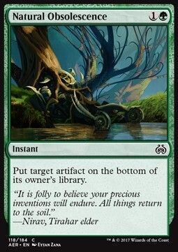 Carta MTG-Obsolescenza Naturale-Aether Revolt-ITA-NM-C-