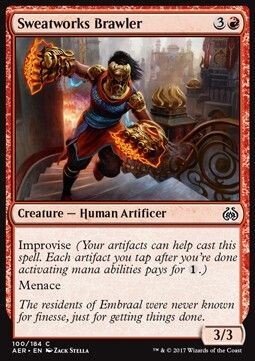 Carta MTG-Picchiatrice dello Sfruttatorio-Aether Revolt-ITA-EX-C-